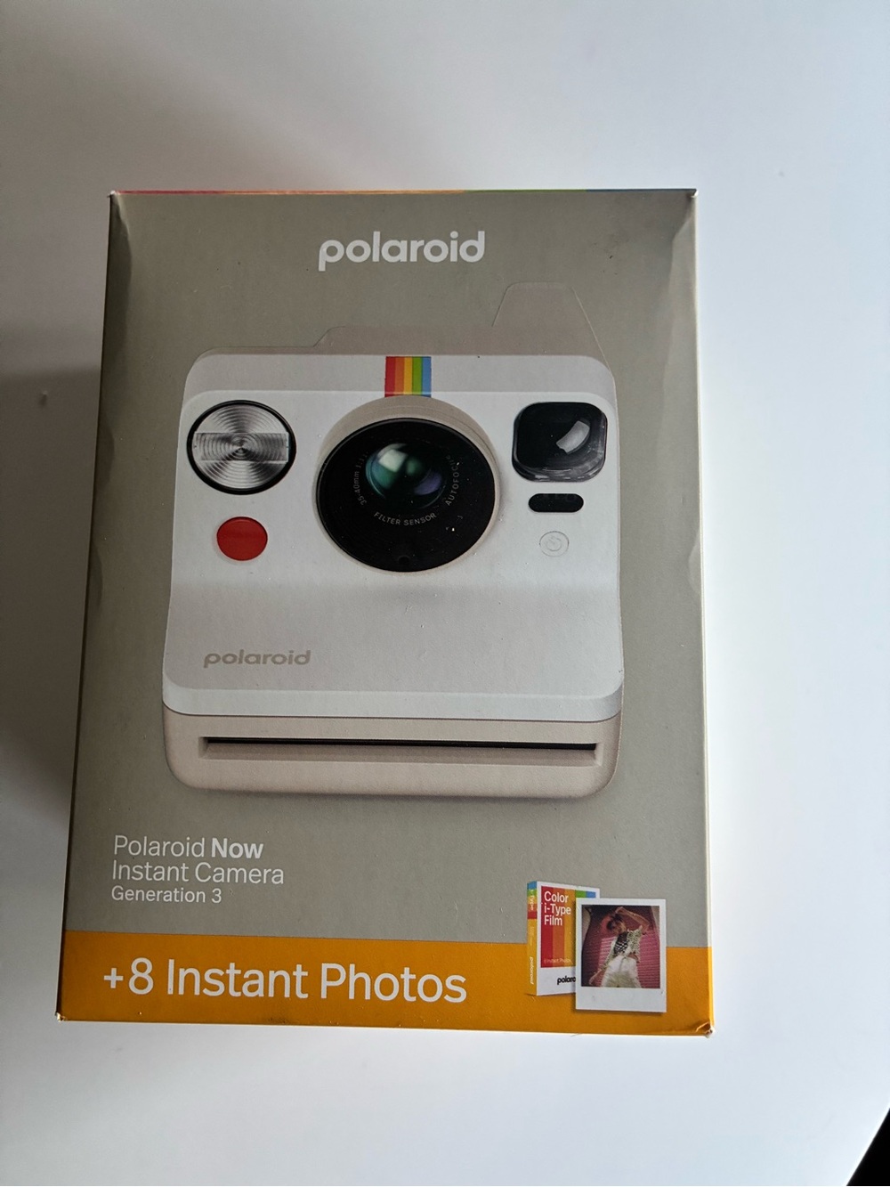 NEW Polaroid Now Instant Camera (White) - Generation 3